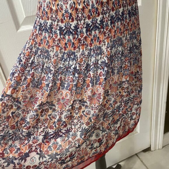 MAX STUDIO SKIRT RUFFLE ASYMMETRICAL BOHO SKIRT SIZE MEDIUM - Picture 16 of 16